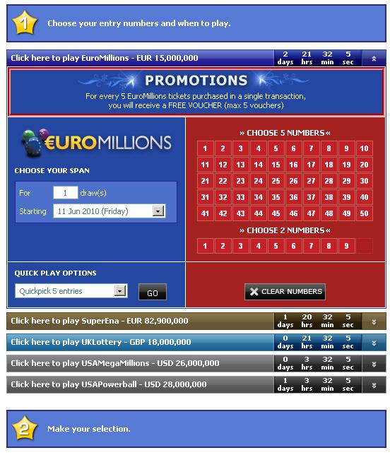Euromillions Lottery Lobby
