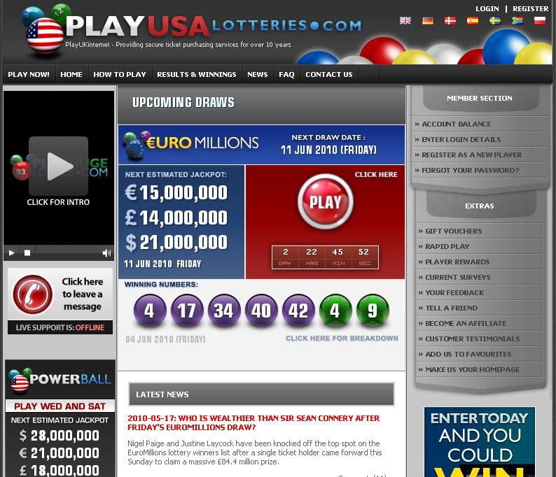 USAMegamillions Lottery Lobby